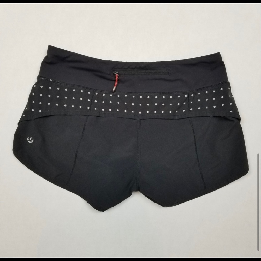 Lululemon Speed Shorts Sz 4 Reflective Black